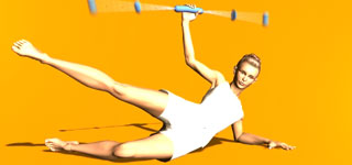 Exercise for waist and pelvis