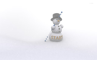 Widescreen-Wallpaper - Snowman